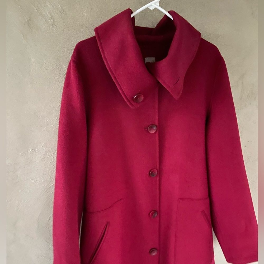 J Jill Cranberry colored Coat Size Large